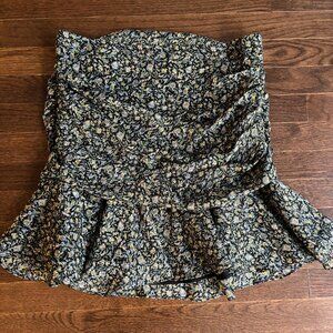 Taras Ruched Veronica Beard Mini Skirt